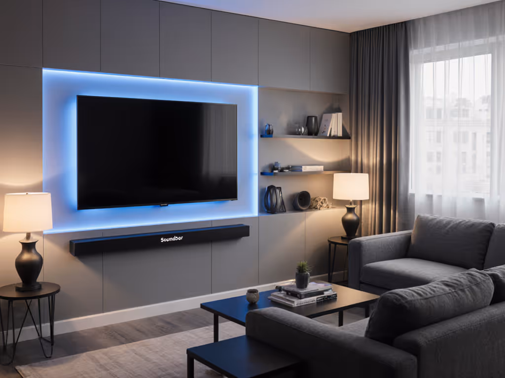 compact_living_room_with_soundbar_mounted_under_tv